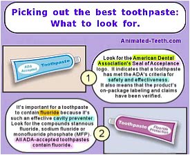 Snapshot picture of infographic: How to pick out the best toothpaste.