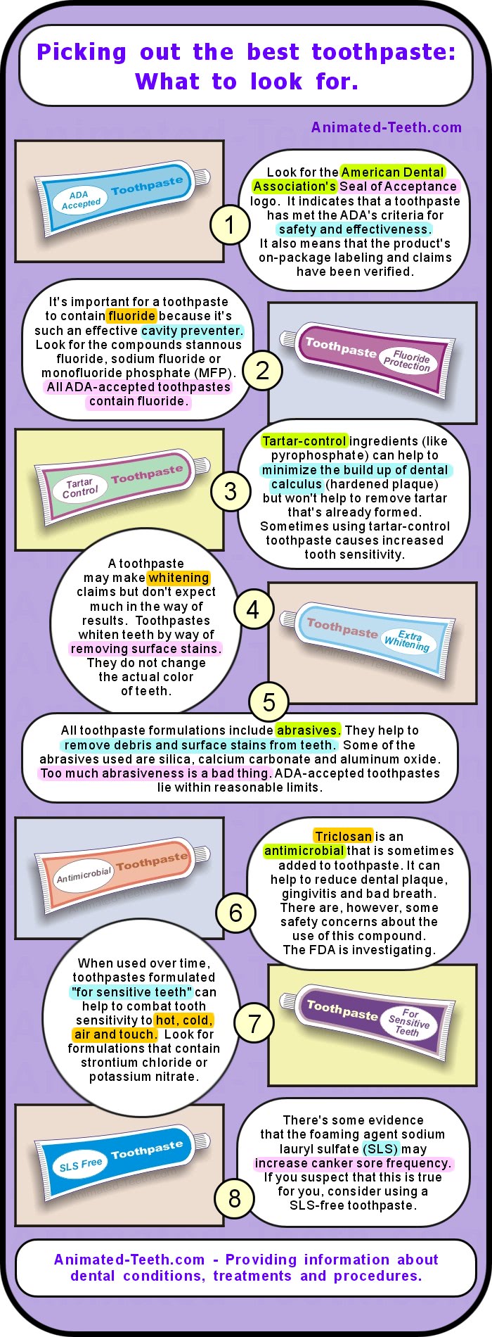 Infographic: How to choose the best toothpaste.