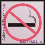 Graphic of a 'no smoking' sign.