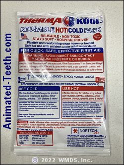 Picture of a reusable hot/cold pack.